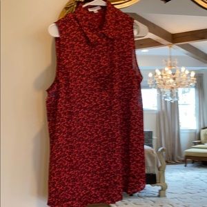 New never worn Red floral shirt